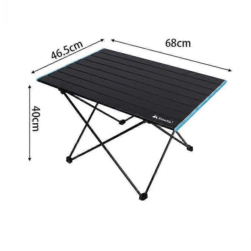 Portable aluminum alloy folding table, with a net pocket, for picnic, garden, campsite, barbecue