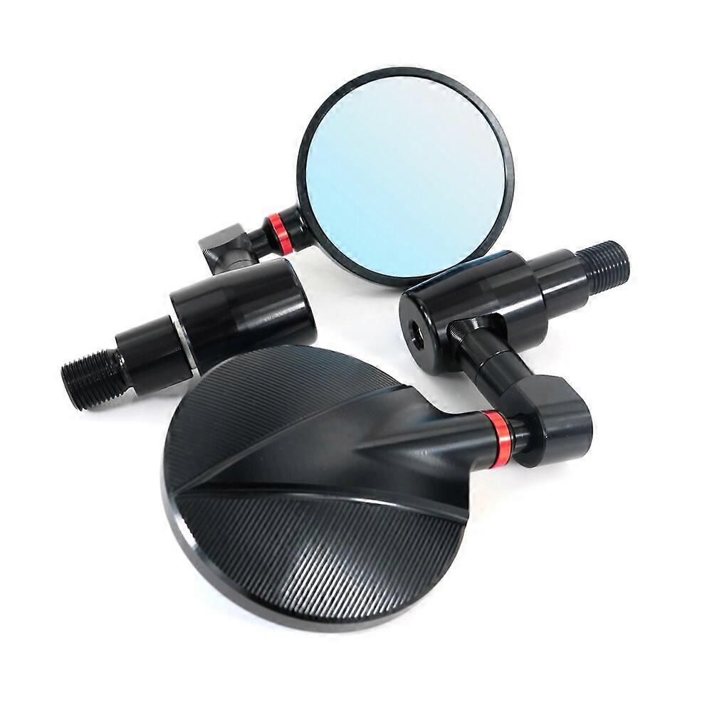 مقهى المتسابق CNC مرايا الرؤية الخلفية مقبض شريط نهاية مرآة الرؤية الخلفية الجانبية تناسب ياماها XSR900 XSR700 Tmax500 Tmax530 FZR600 FZR1000
