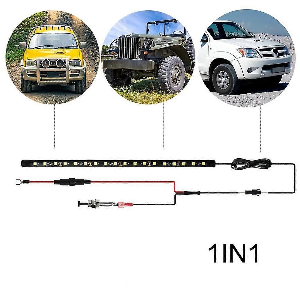 1set LED Car Under Hood Work Inspection Light Kit Waterproof 12V White LED Strip Lights Bars Car Hood Lights Fits Any VehicleMotor Vehicle Lighting