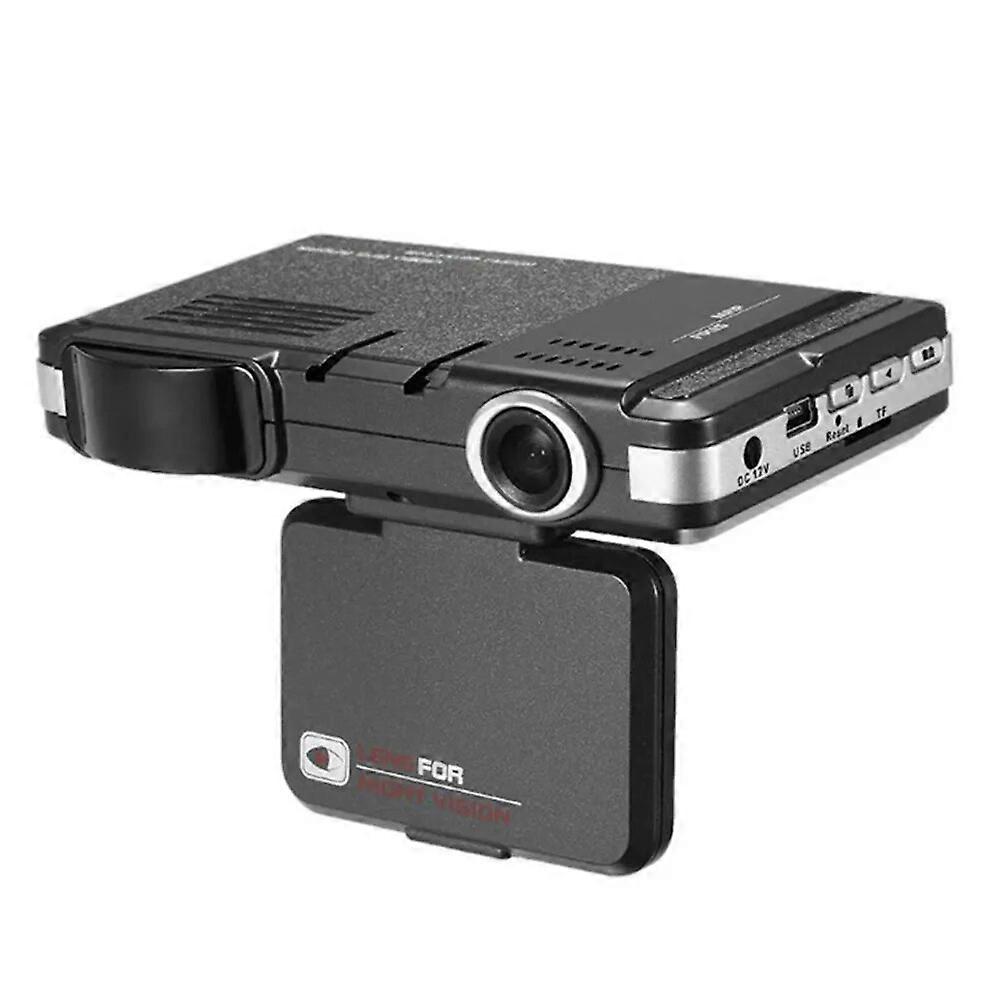 2 in 1 Car DVR Dashboard Camera English Russian Voice Radar Detector X K CT La