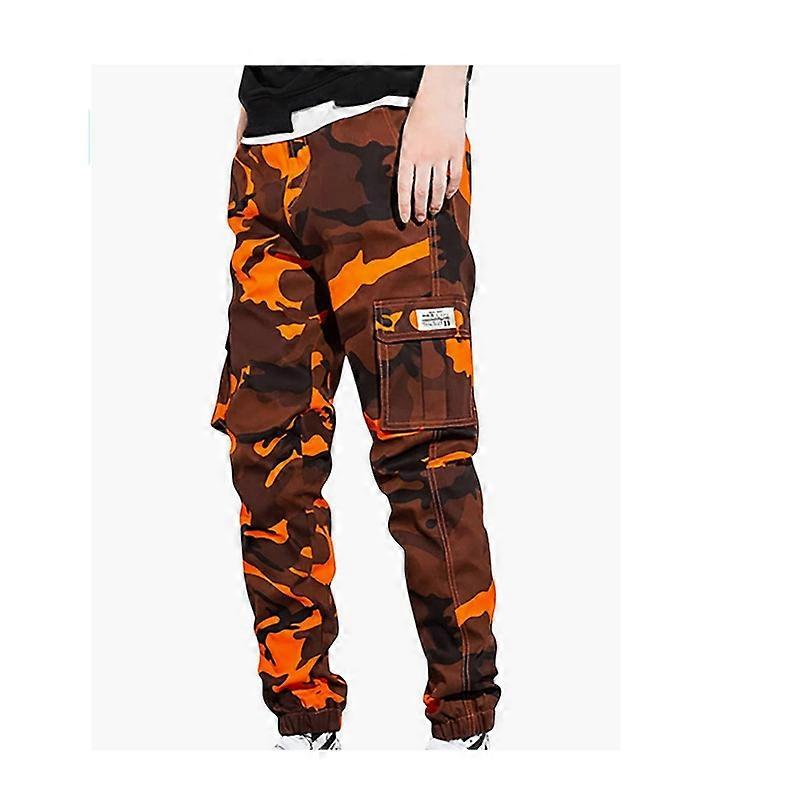 Men's Camouflage Pants Casual Plus Size Military Multi Pocket Pants Casual Hiking Pockets Army Slacks Cargo Pants