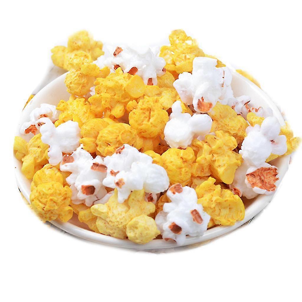 60 Pcs Artificial Popcorns Simulation Fake Food Model For Popcorn Photo Props