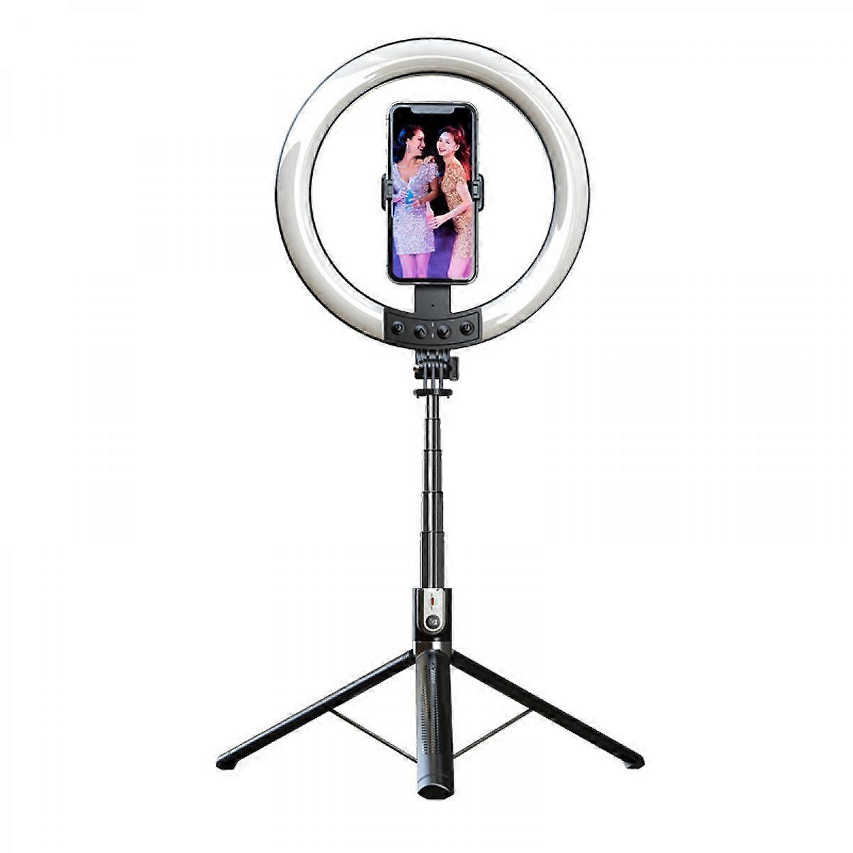 Selfie Stick Lightweight With Stretchable Tripod Fill Light Selfie Ring Light