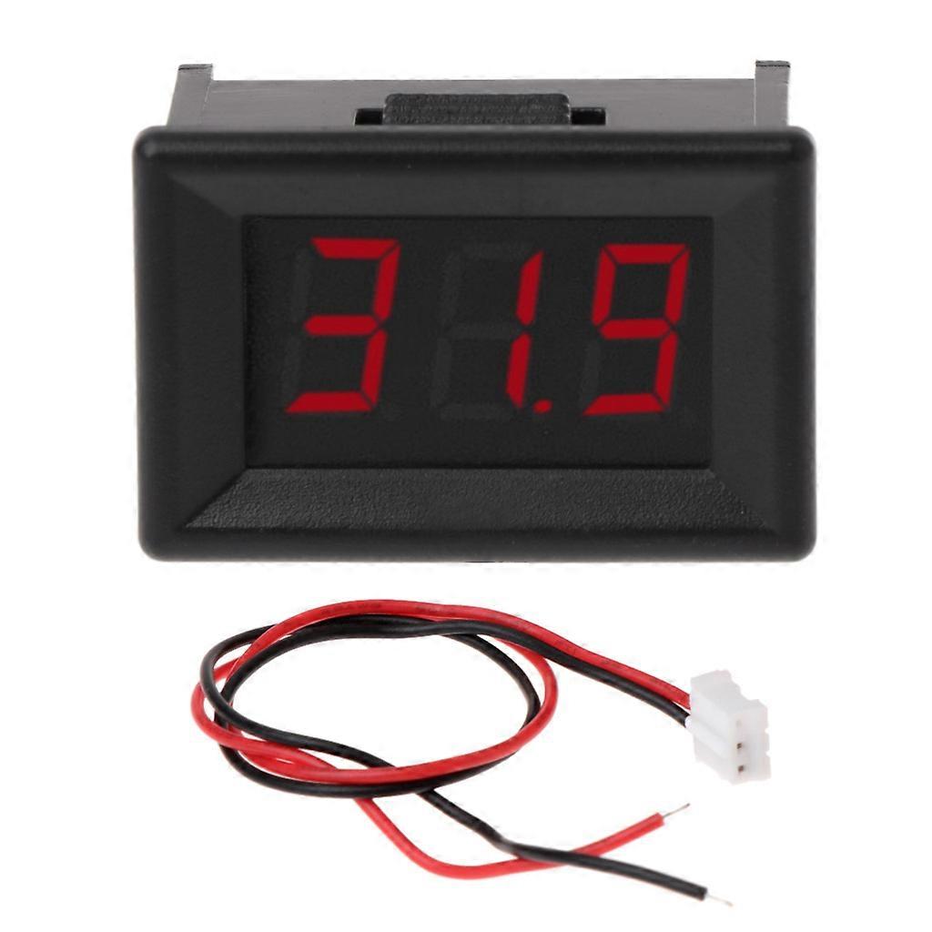 LED Display Voltmeter DC 2.4V-30V Voltage Meter Battery Power Percentage Tester