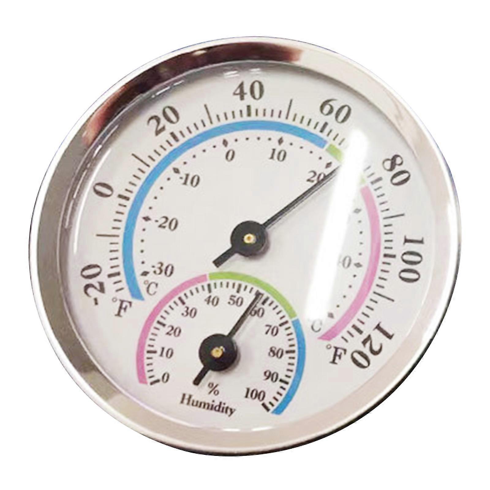 Mini Dial Type Thermometer Hygrometer Gold/Mixed Color Thermo-Hygrometer Sauna