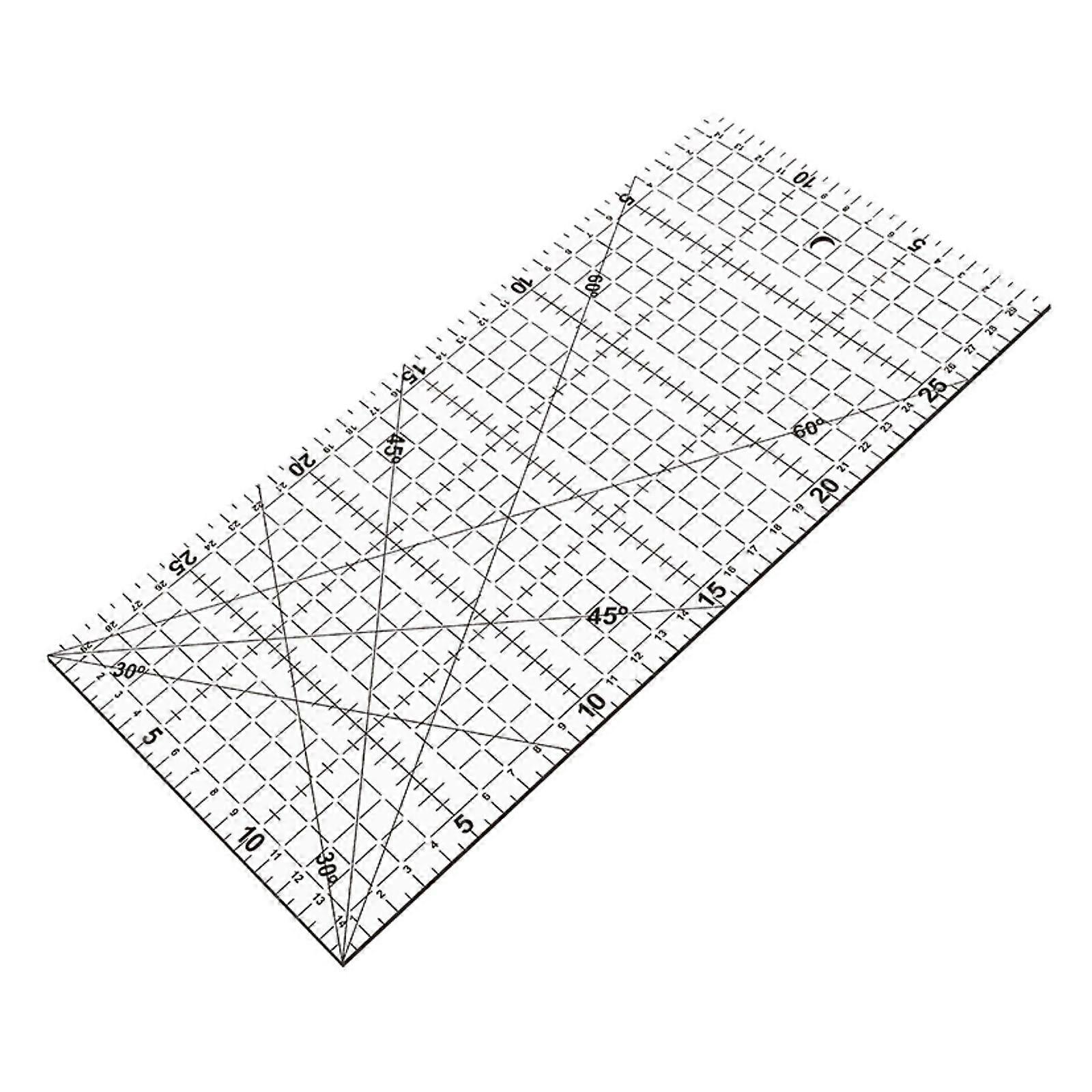 Acrylic Patchwork Ruler 30x15cm Measuring Artwork Projects Making Gadget