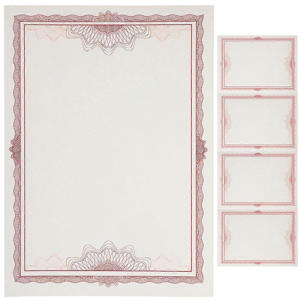 5 Sheets of Honor Certificate Paper Sheet Blank Diploma Liner Paper Without Character Delicate Liner Paper