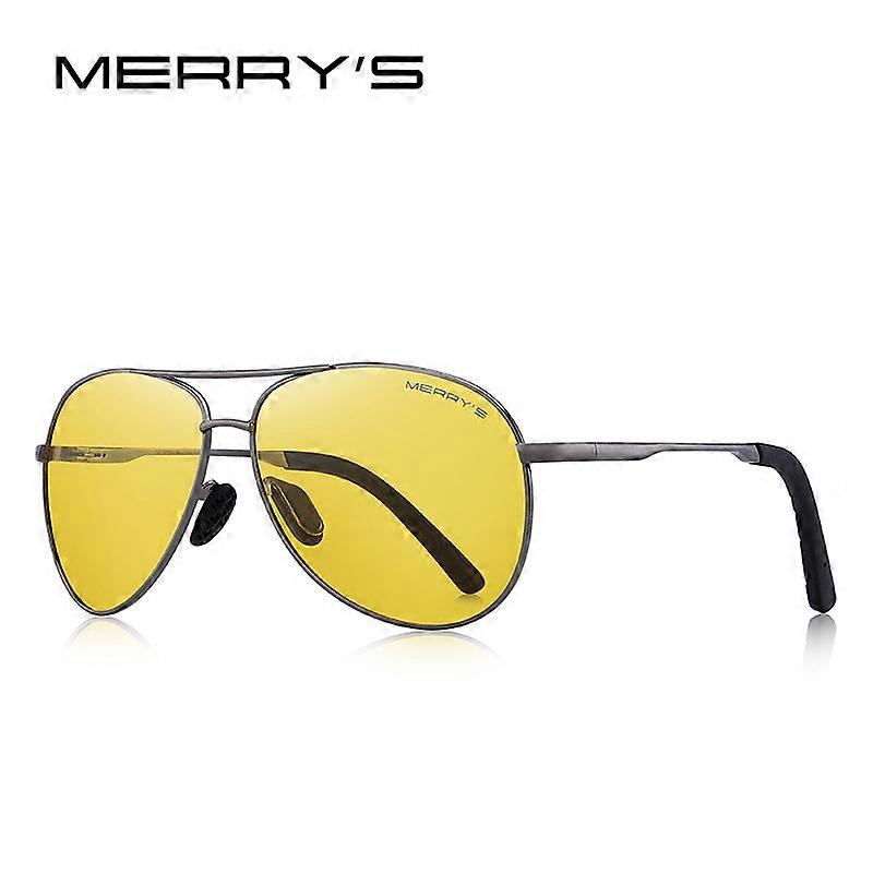MERRYS DESIGN Miehet Classic Pilot Polarisoidut aurinkolasit Miehet Driving Shield Night Vision Aurinkolasit UV400 Protection S8601