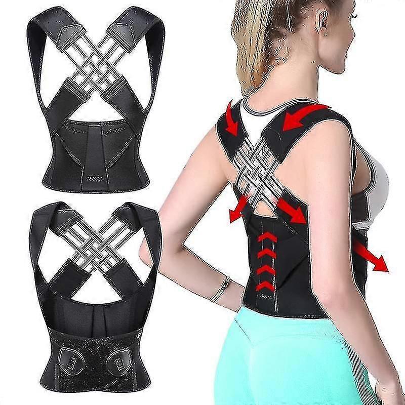 Back Brace Posture Corrector Adjustable Posture Back Support Strap For Men And Women