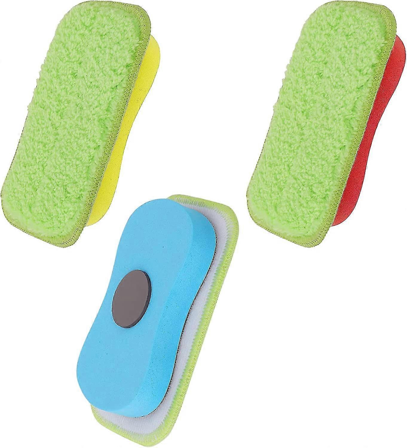 Washable Chalkboard Eraser Magnetic Chalkboard Eraser Whiteboard Eraser Reusable Dry Eraser For Chalk Markers Chalk Eraser For School Classroom Office