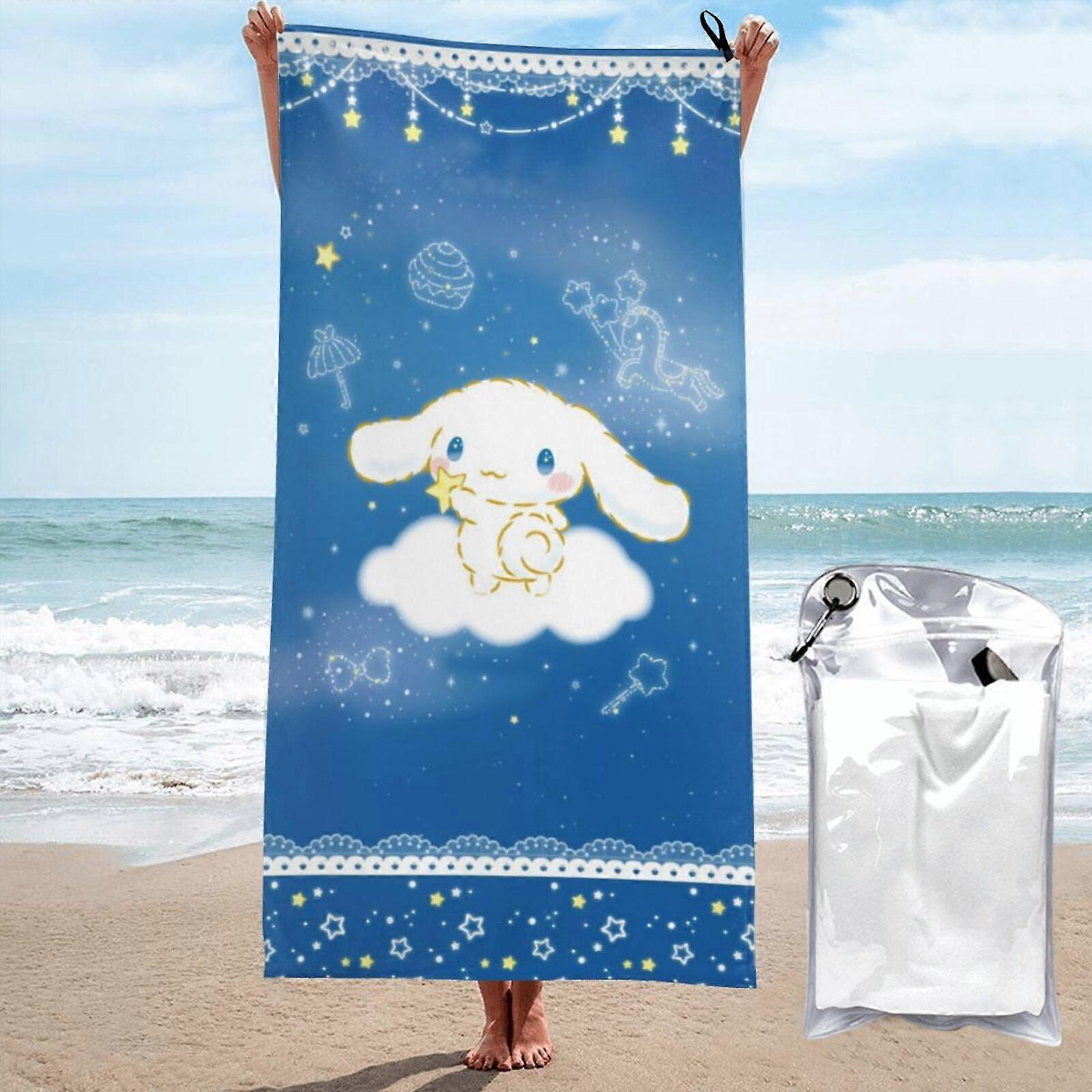 p28Cinnamoroll Beach Towel imukykyinen iso pyyhe 3D sarjakuvapyyhe LXMT2397