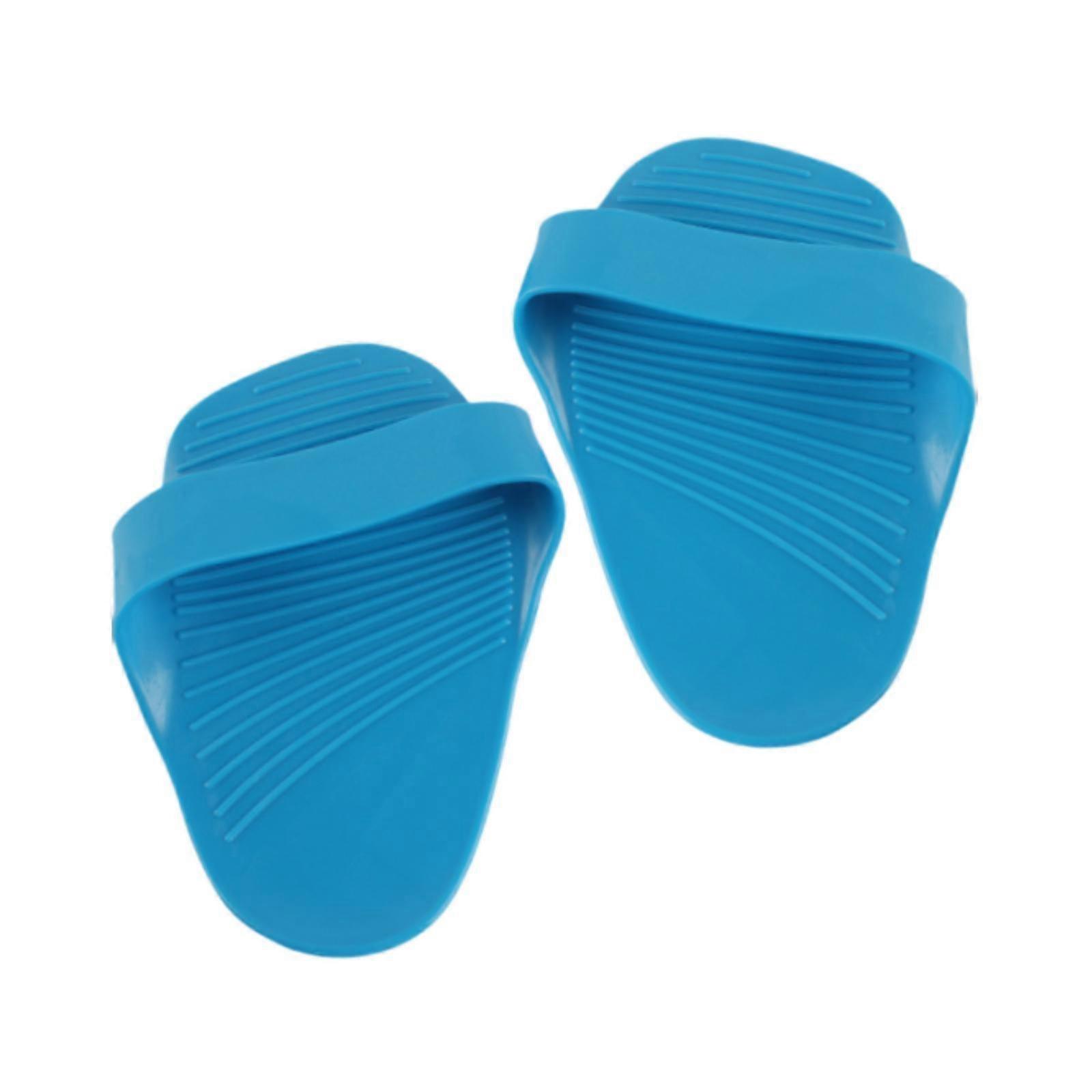 2x Mănuși de cauciuc cu gantere Capac Palm Protector pentru exerciții fizice Home Gym Blue