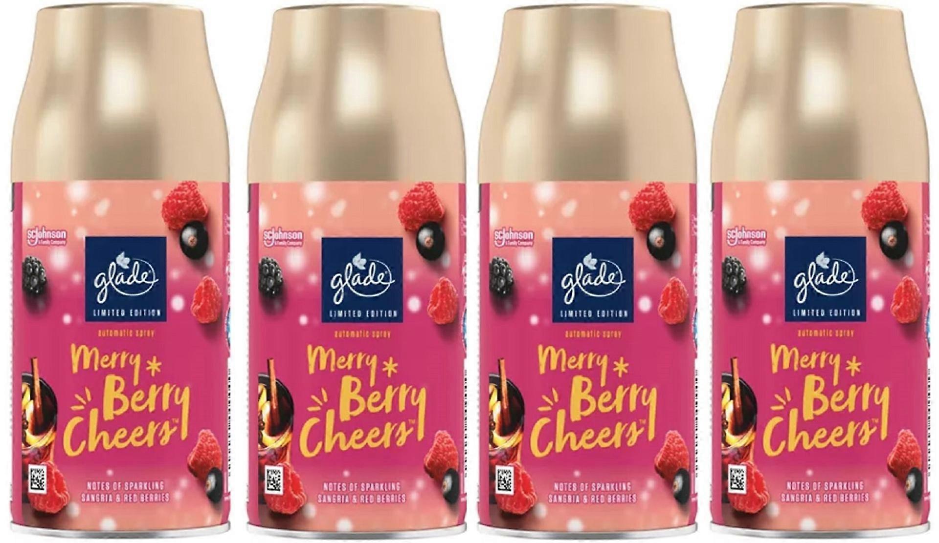 4 x Glade Automatic Spray Refill 269ml - Merry Berry Cheers