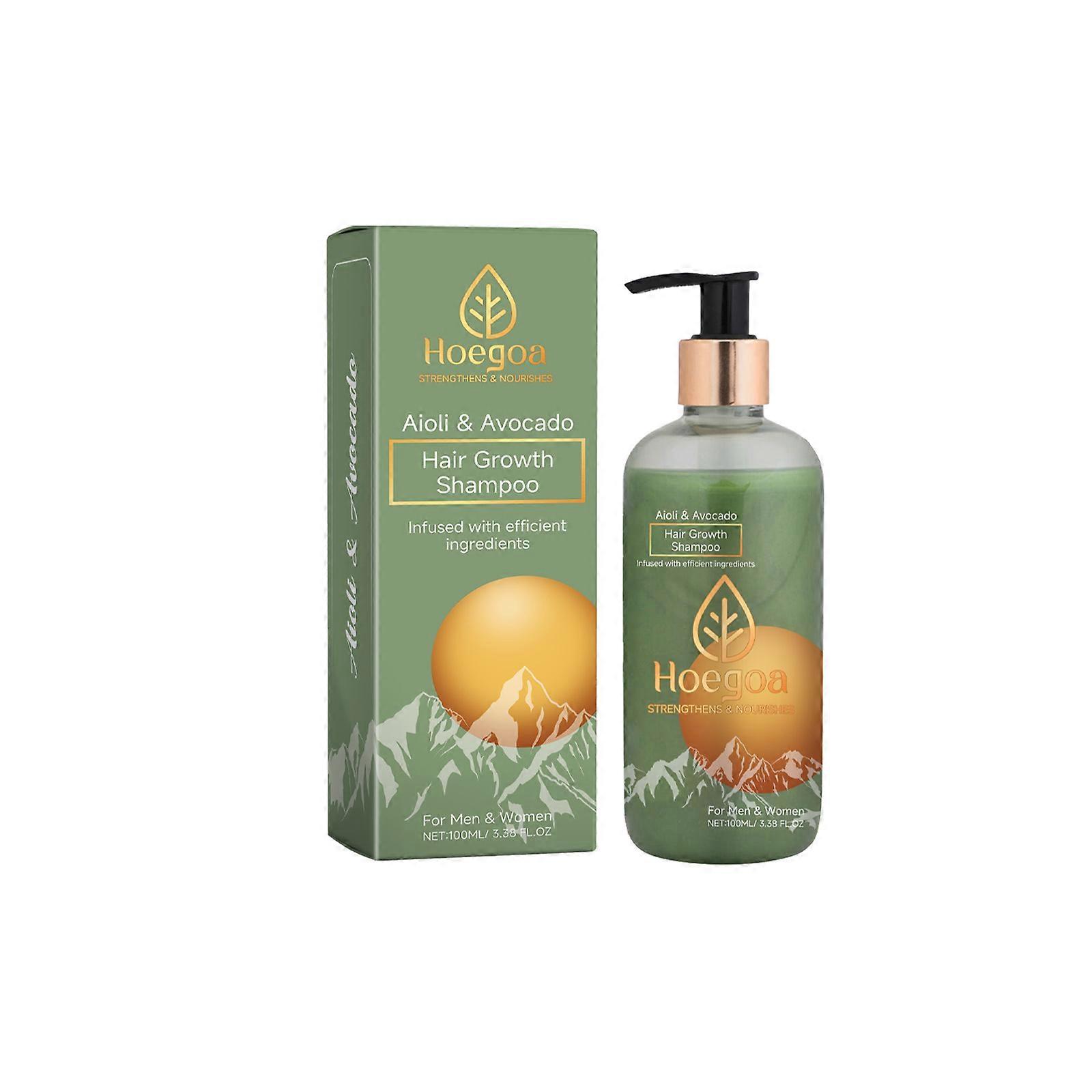 Avocado Shampoo for Stronger, Hydrated, and Elastic Hair Natural Ingredients with Tocopherol & Garlic Extract Gentle, Nourishing, and Free from Hars