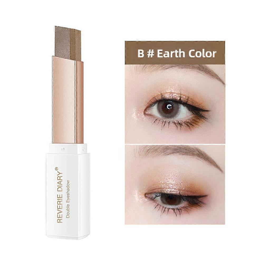 Dual-Ended Eyeshadow Stick 6 Shades Waterproof Long-Lasting 8Hrs Easy Blendable Creamy Matte & Shimmer Finish