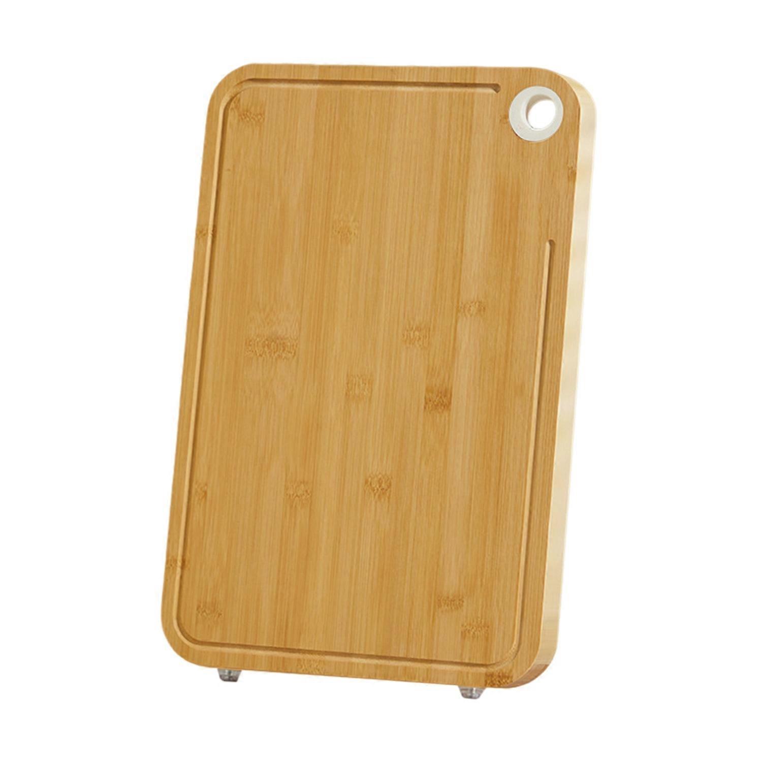 Bamboo Cutting Board Dual-Sided Chopping Boards with Juice Groove Kitchen Butcher Block for Meat