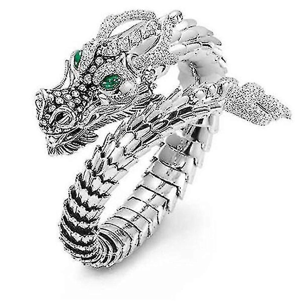 Domineering Dragon Hidden Silver Ring Punk Personalized Jewelry