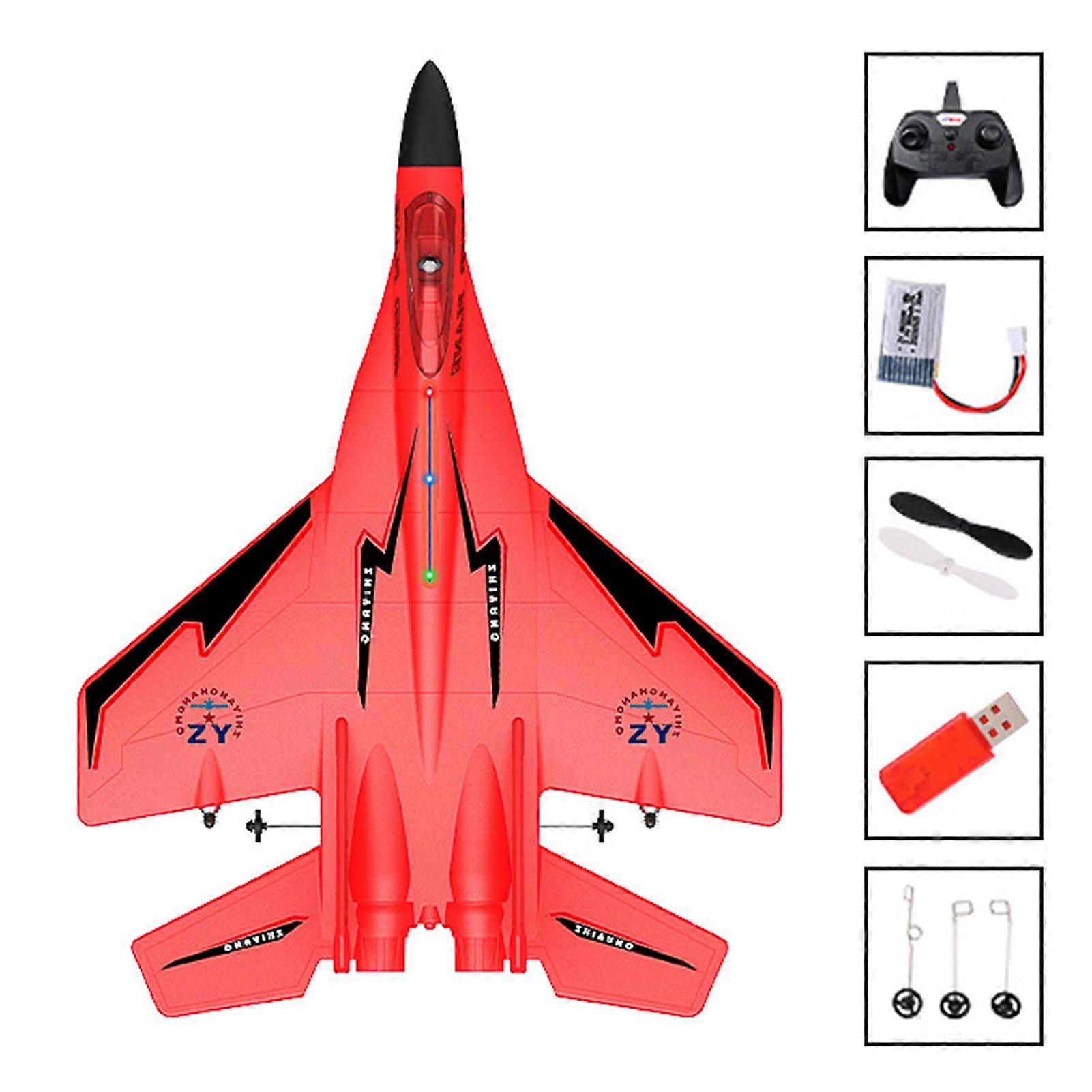 Bambini RC-Plane Telecomando Fighter Giocattolo per Ragazzi Ragazze con Sistema di Bilanciamento Automatico per Esterni Interni