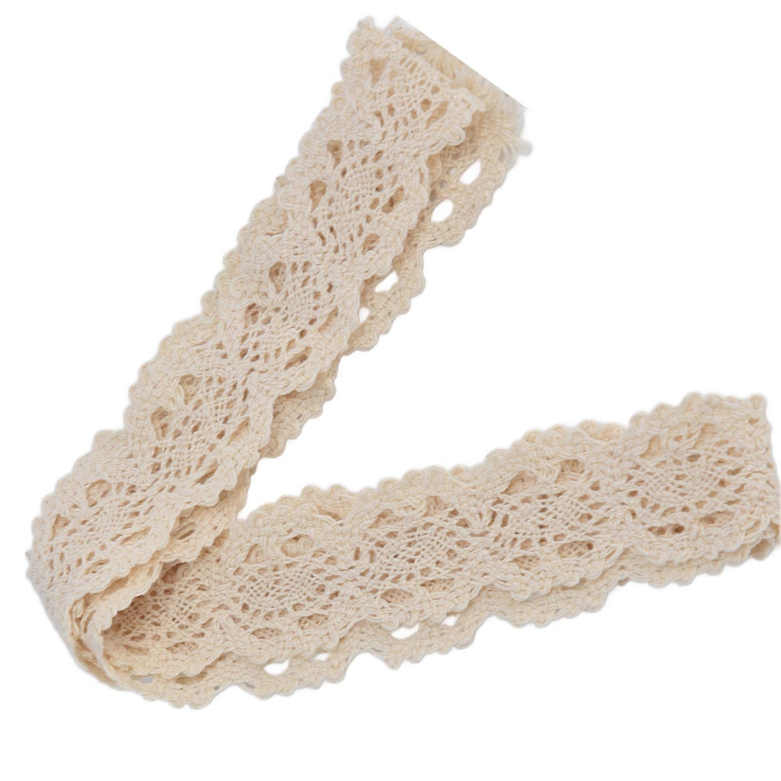 Lace Ribbon, Cotton Beige Net for DIY Curtain and Tablecloth