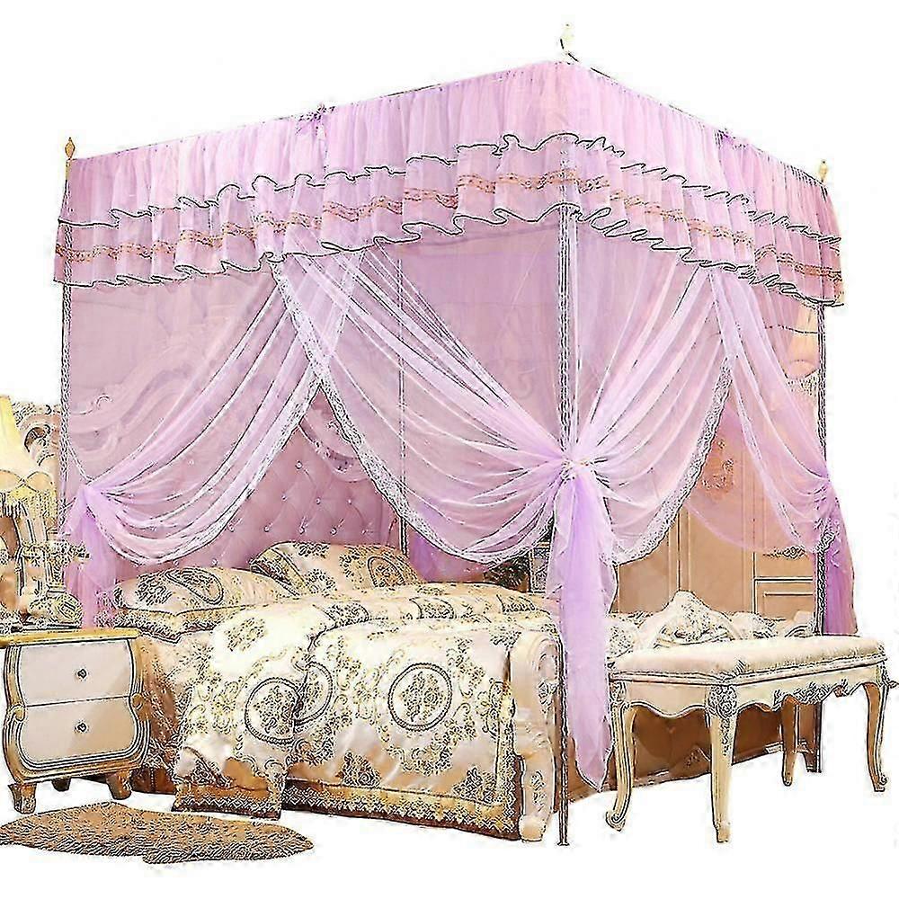 Princess Four Corner Post Bed Canopy Mosquito Netting Luxury Bedding