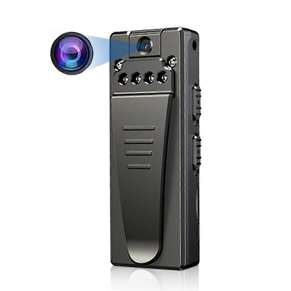 Mini 1080P Camera with Night Vision - Portable Back Clip Video Recorder for Sports & Home