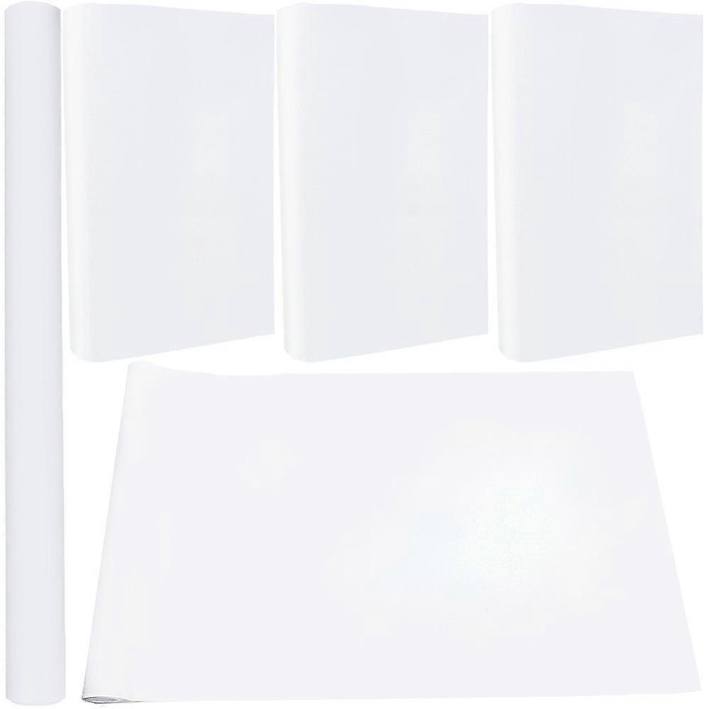 1pc Faux Suede Book Covers Notebook Wraps Rectangle White 1500x430mm