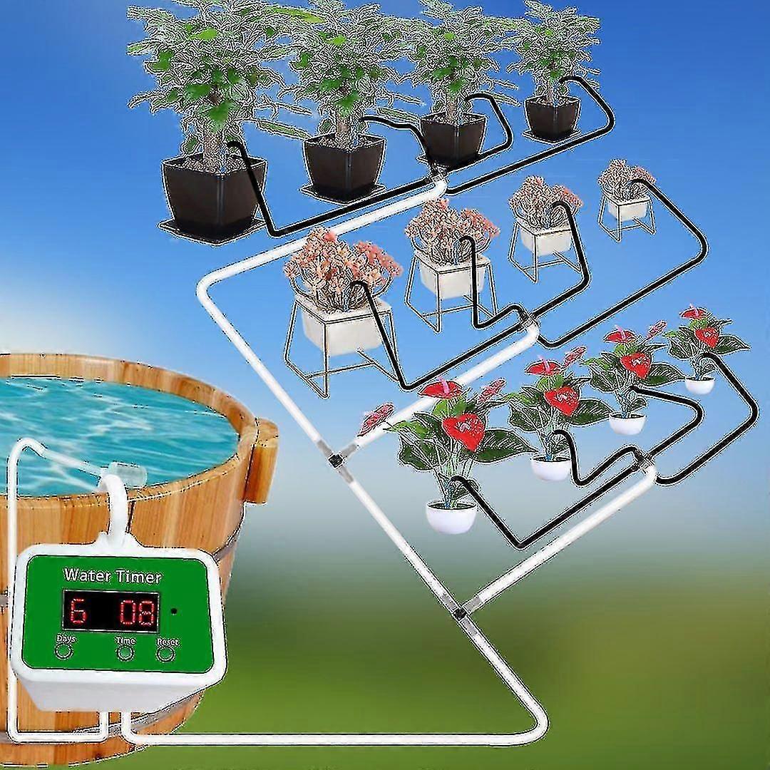 Automatic Watering System For Potted Plants Watering Devices Automatic Plant Waterer System With 4 Irrigation Drippers