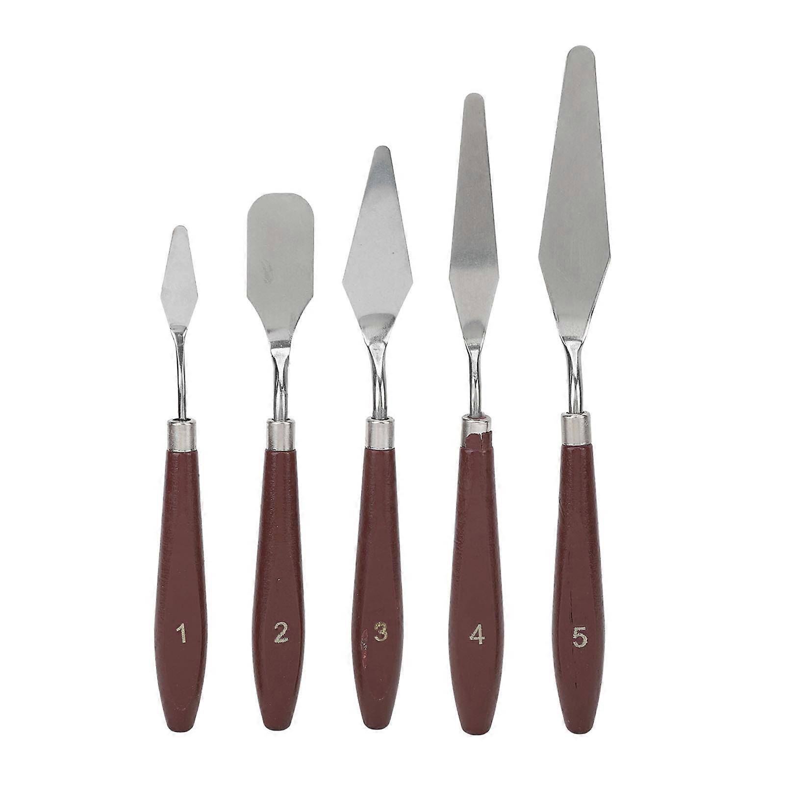 5 Pcs Wax Spatulas Multifunction Cake Icing Spatula Mixing Scraper For Decorating Baking