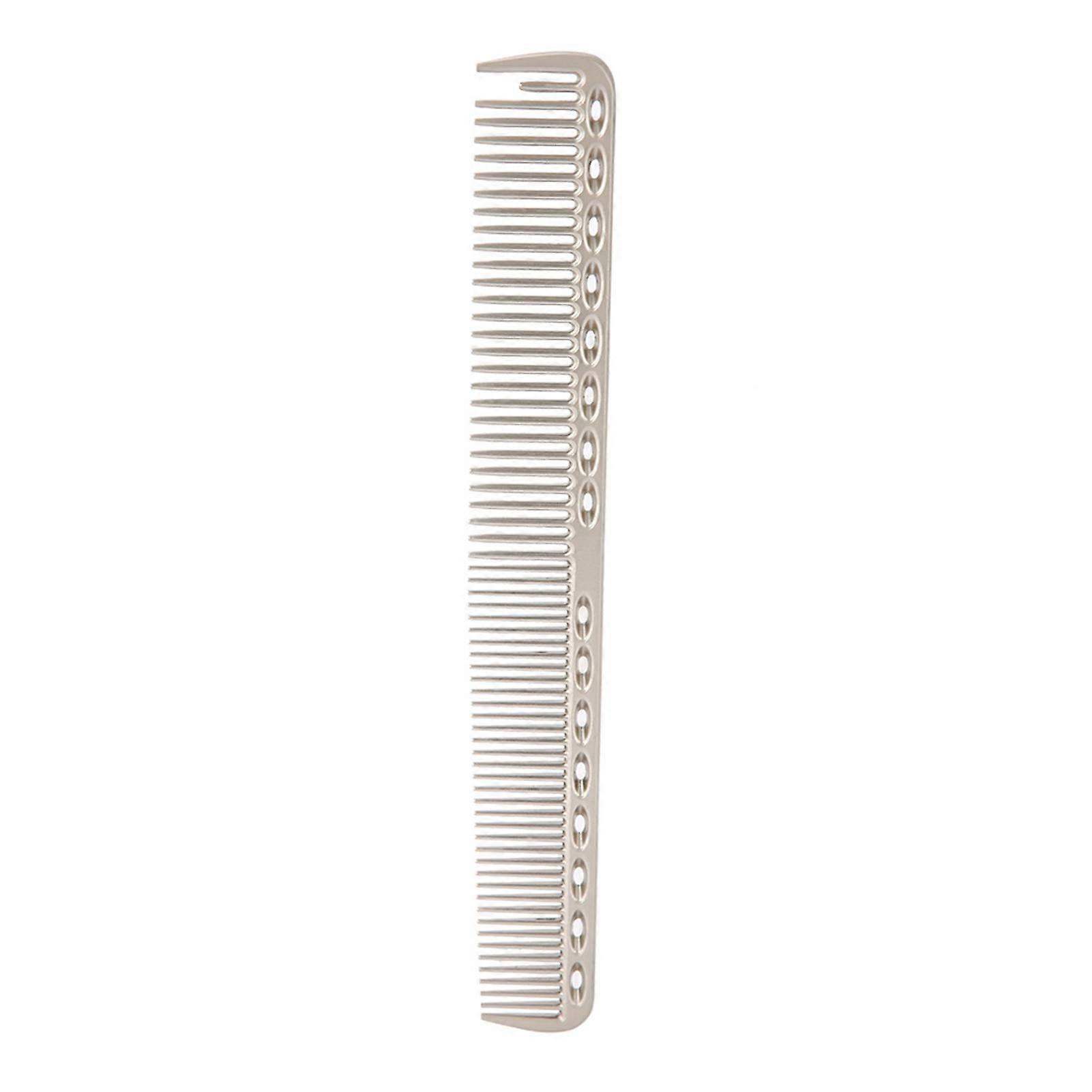 Professional Hair Comb Space Aluminum Stainless Steel Anti static Comb Beauty Tools Silver