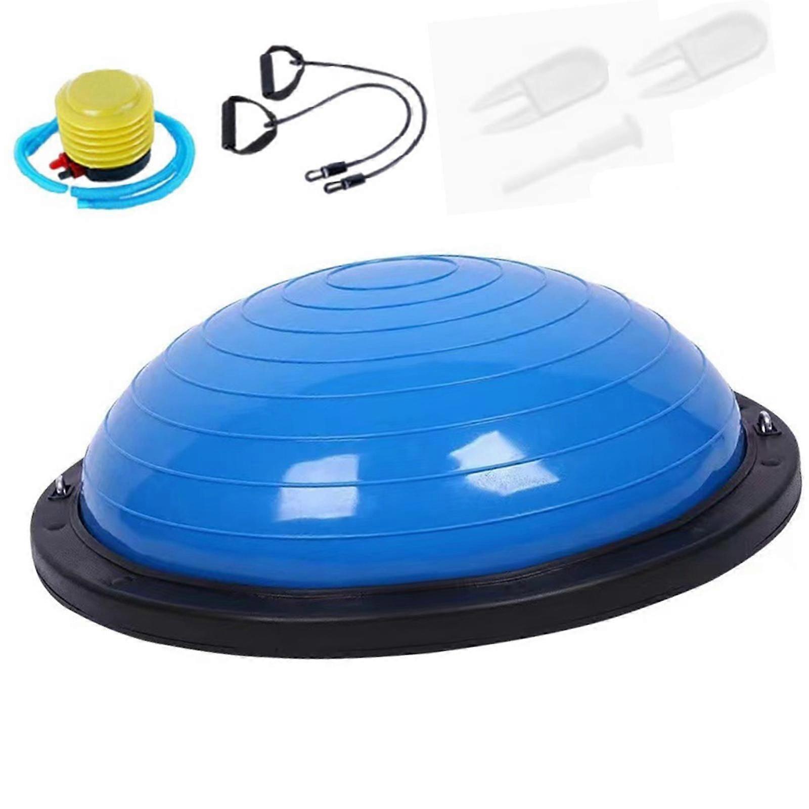 平衡球半运动球带泵，适用于运动全身锻炼瑜伽灰色