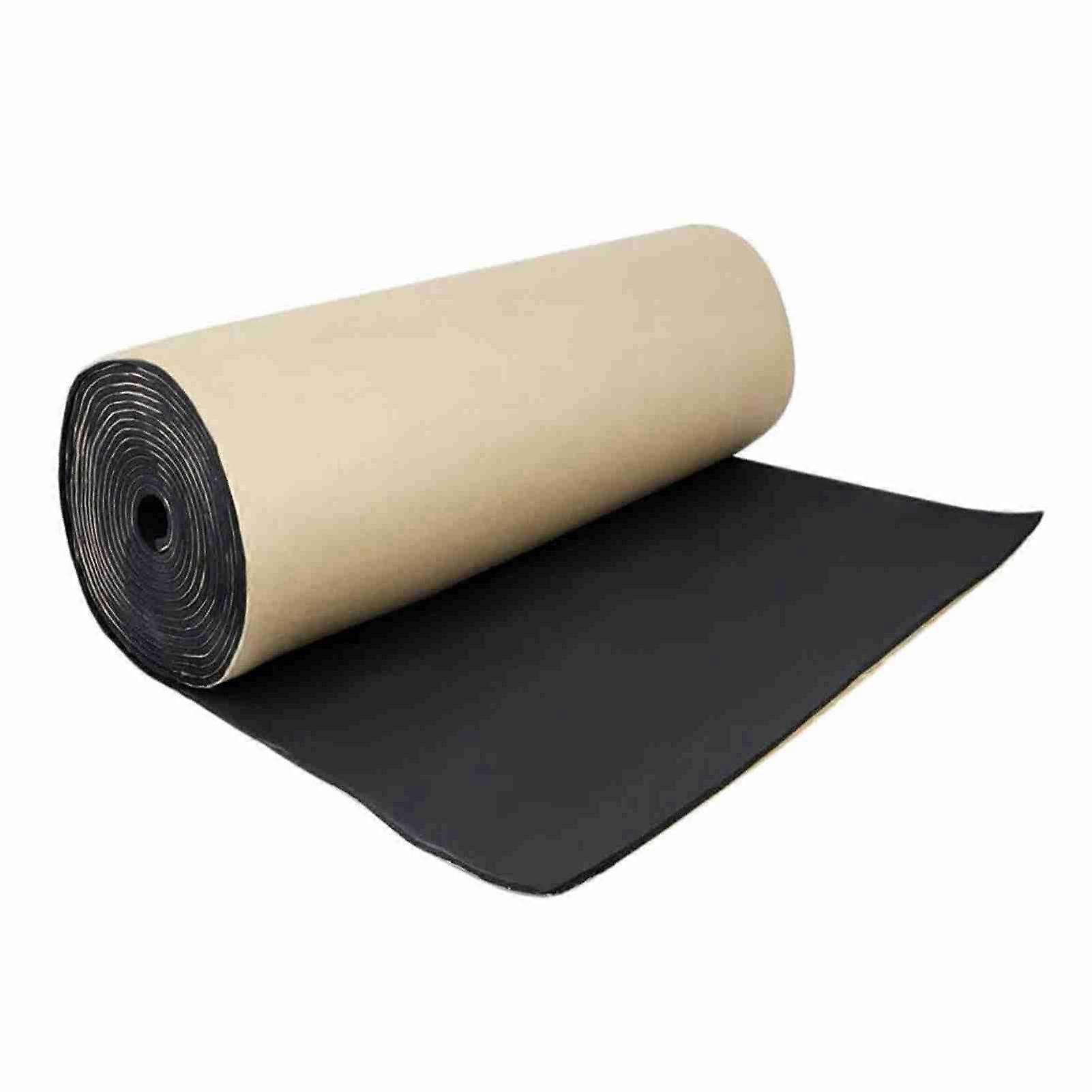 Car Soundproof Deadening Noise Insulation Sound Deadener Acoustic Foam Anti~noise Cotton Auto Adhesive Heat Insulation Cell Foam Deadener, 1Roll 100cm