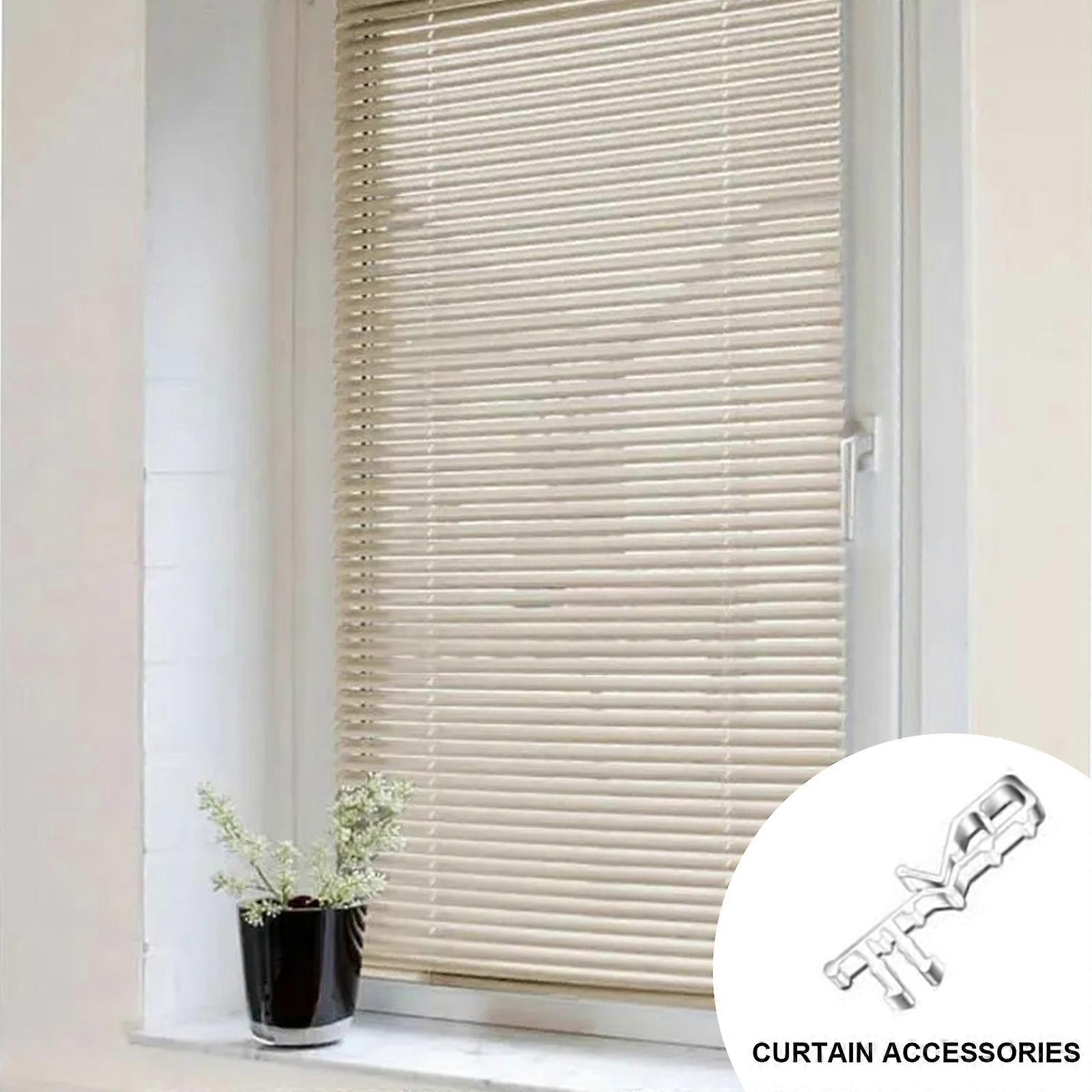 24-teiliges Zubehörset für Jalousien und Rollos, Haushaltsklemmen, verschleißfest, Holzblenden-Zugangsclips, transparente Clips, mehrfarbig