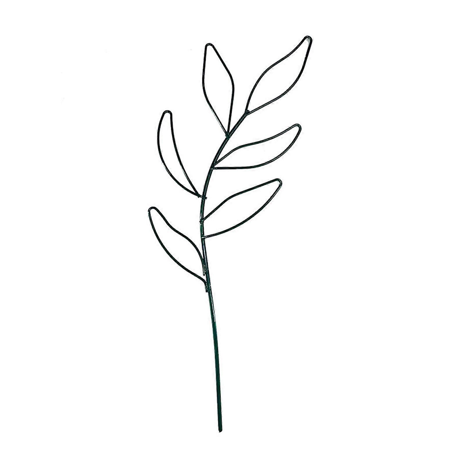 盆栽植物棚架 小型花园棚架 攀缘植物金属支撑架 花菜 绿色