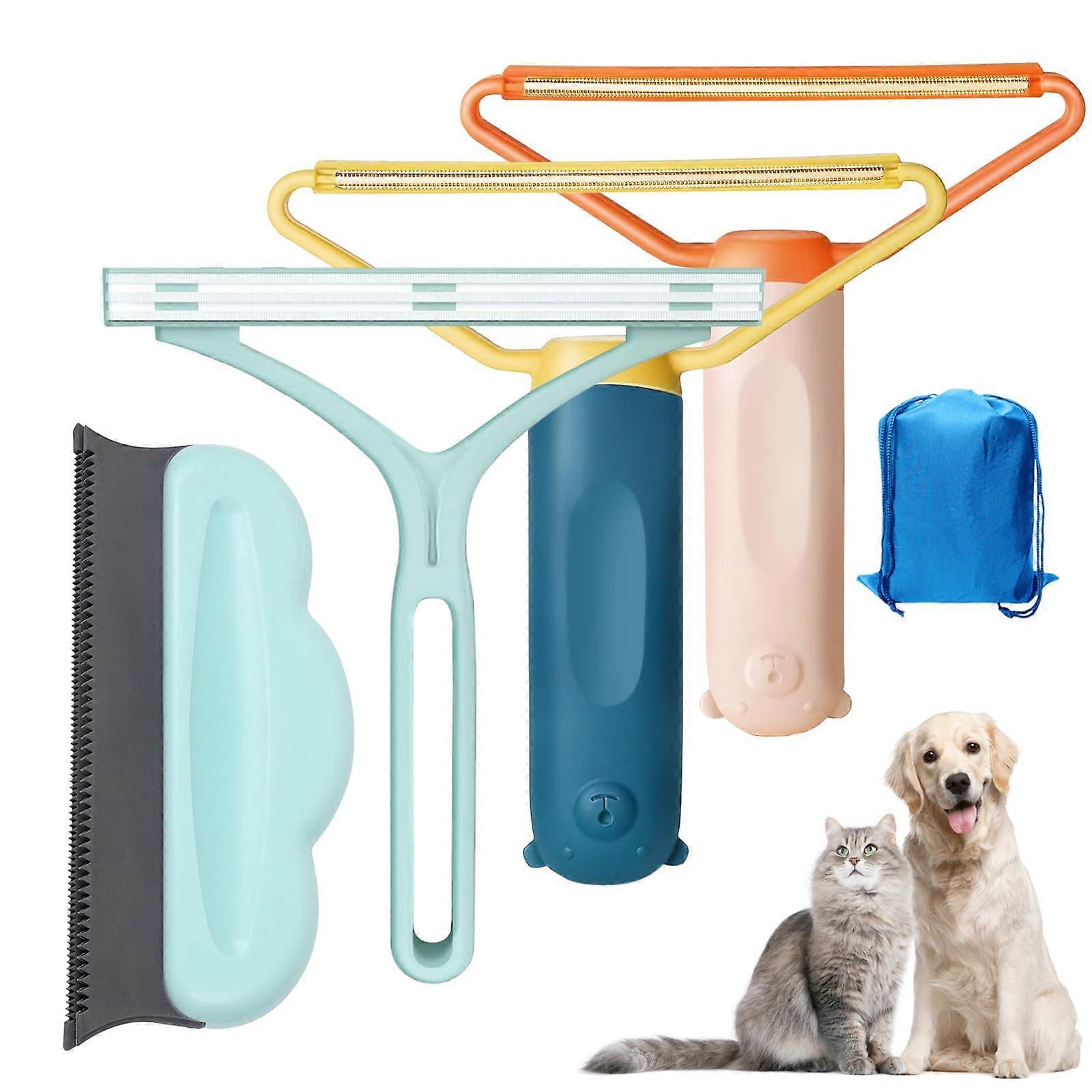 Pet Hair Removal Tool for Couch and Furniture - Reusable Lint Brush, Effective for All Fabrics, Easy Grip Handle, Portable Design