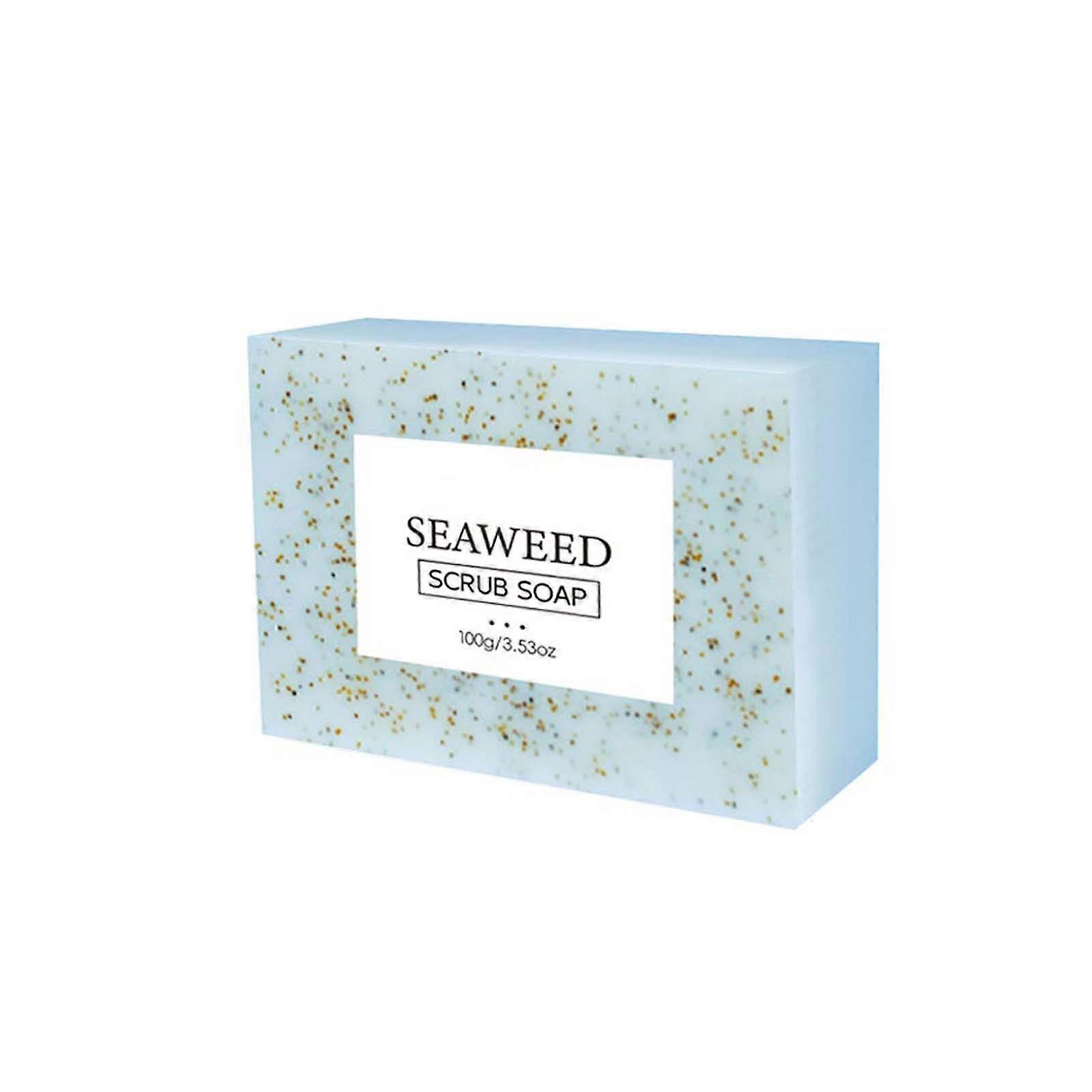 Seaweed Scrub Soap Brightens Skin Reduces Pigmentation Enhances Skin Elasticity And Locks In Moistures WWW