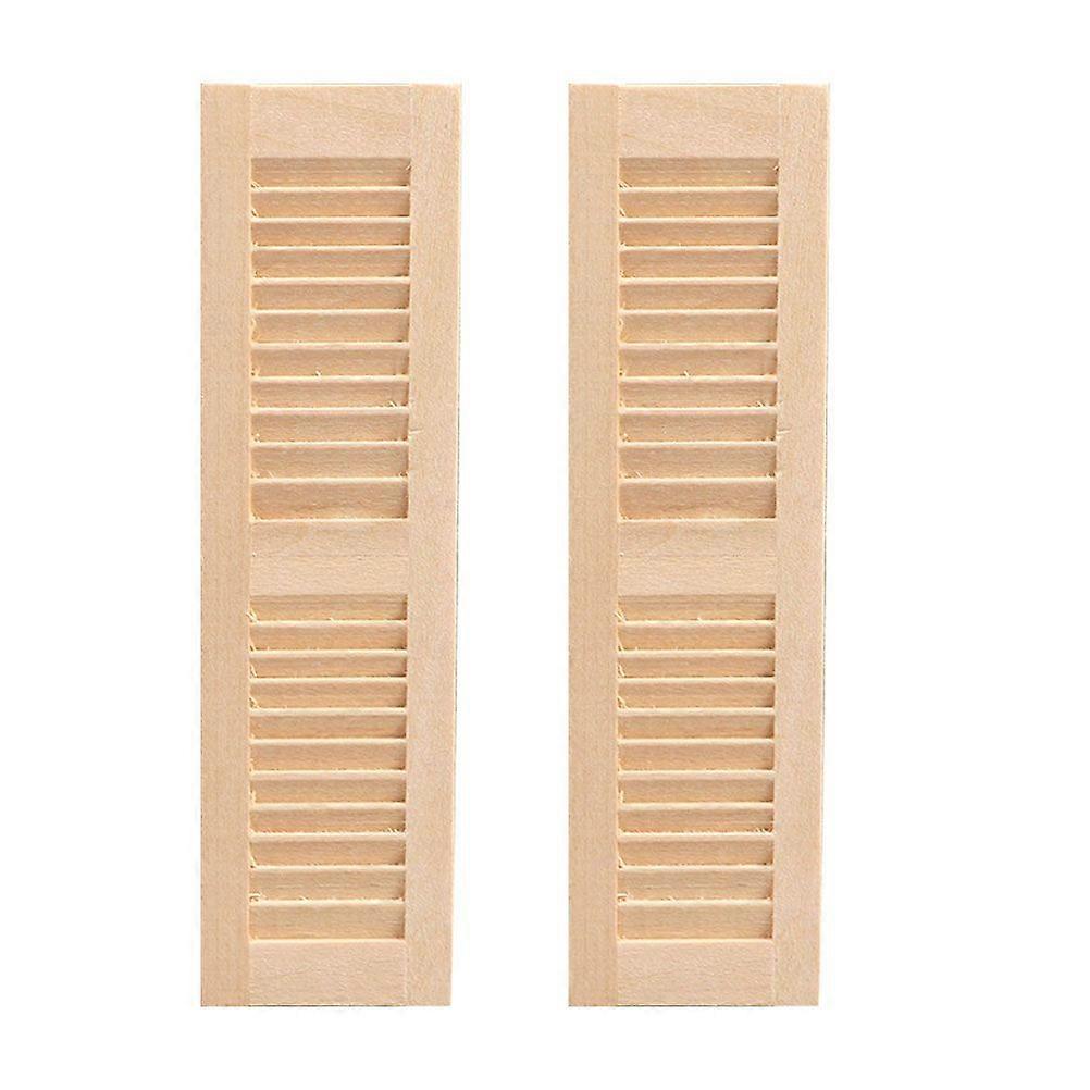 2stk dekorative minimøbler tredukkeskodder slitesterke miniatyrskodder