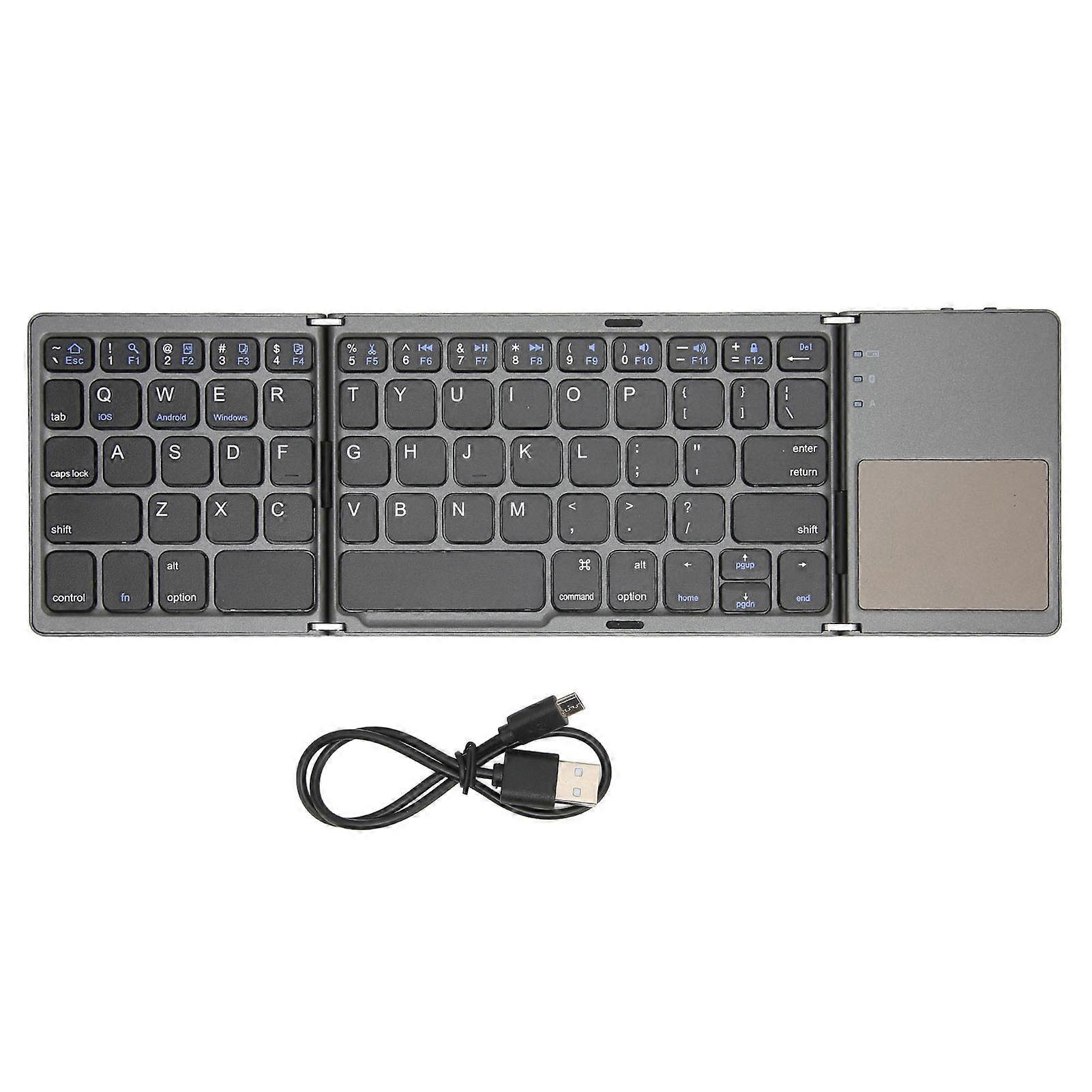 Opvouwbaar Bluetooth-toetsenbord met touchpad voor Windows, iOS, Android