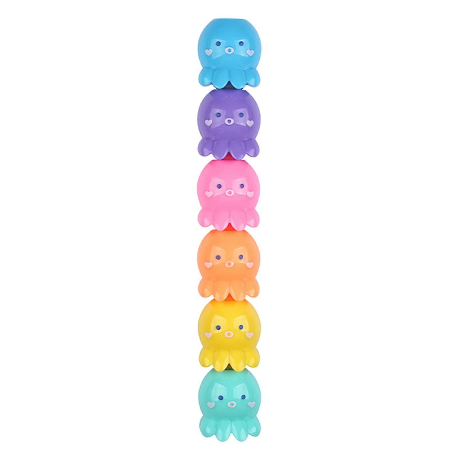 Pack Of 5 Cute Chisel Tip Marker Pen Highlighter In Colors For Christmas Class Rewards Goody Bags School Incentives