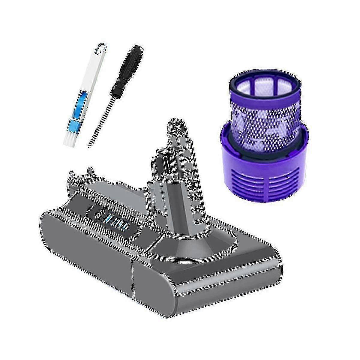 unico adatto per sostituire l'adattatore della batteria V10 + kit filtro 21.6v per V10 Sv12 V10 Fluffy V10 Animal Absolute Reminder