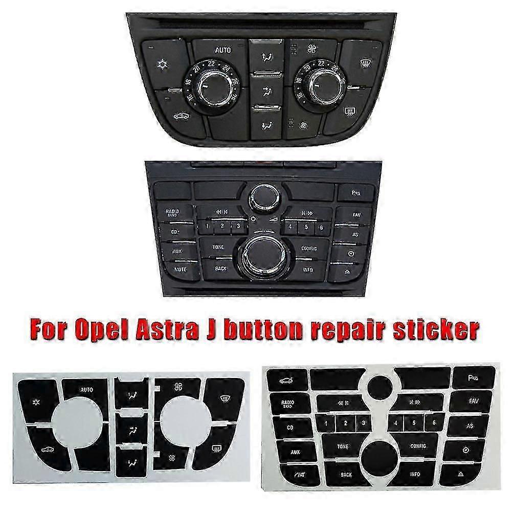 For Opel Astra J Radio Button Sticker For Vauxhall Astra Holden Decals