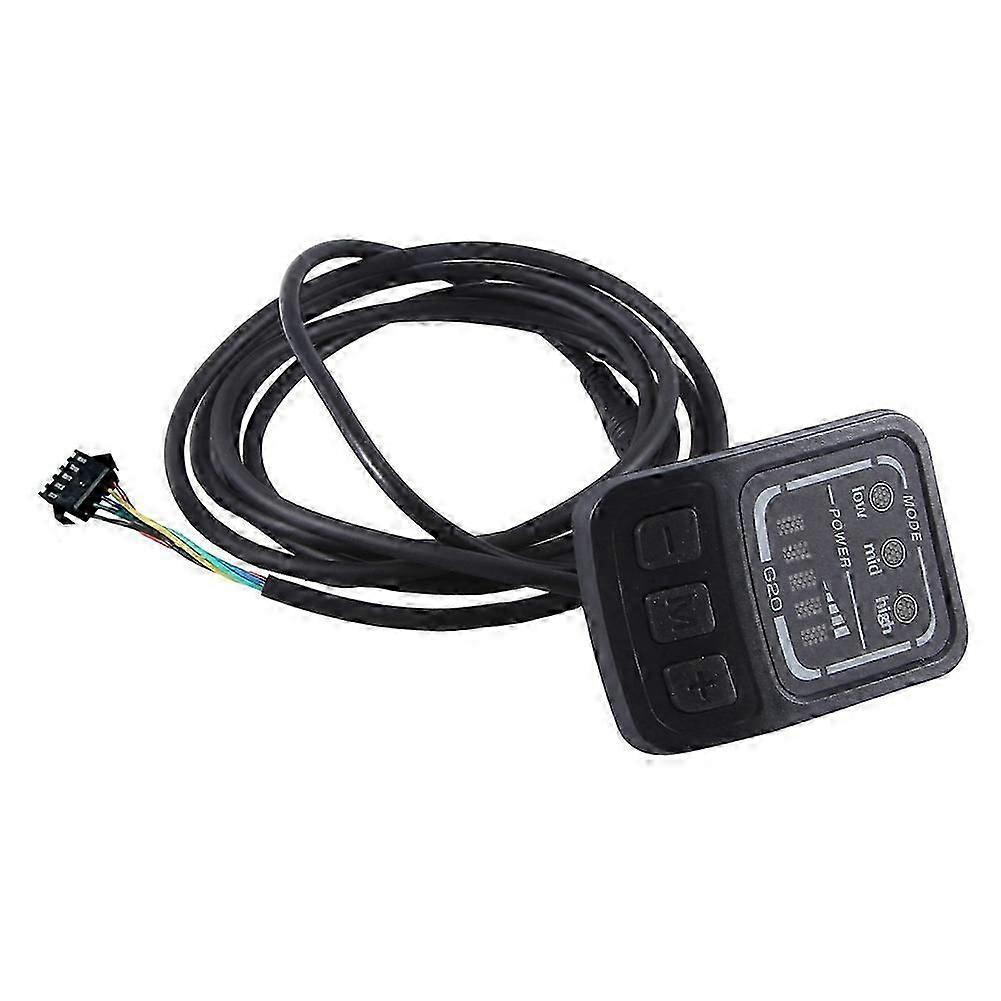 Elektrisk cykeldisplay G20 LCD-skærmkontrol 24V 36V 48V hastighedsmåler speedometer kablet SM-stik