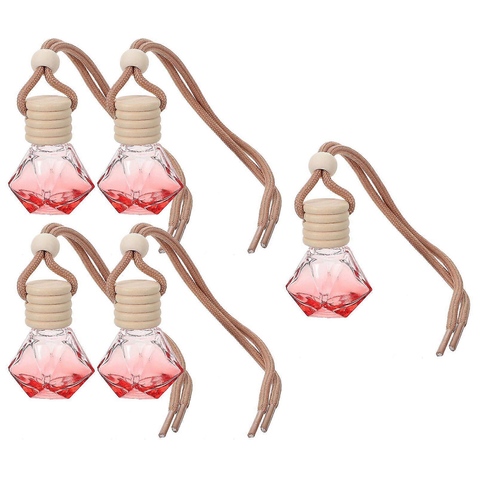 5Pcs 8ml Car Hanging Perfume Aromatherapy Bottle Diffuser Essential Oil Diffuser