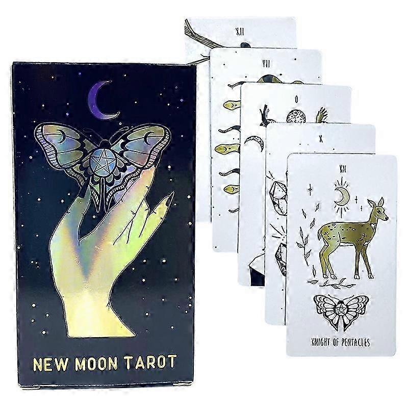New Moon Tarot Card Prophecy Fate Divination Deck Family Party Board Game W/manual Fortune Telling Game Beginners Cards