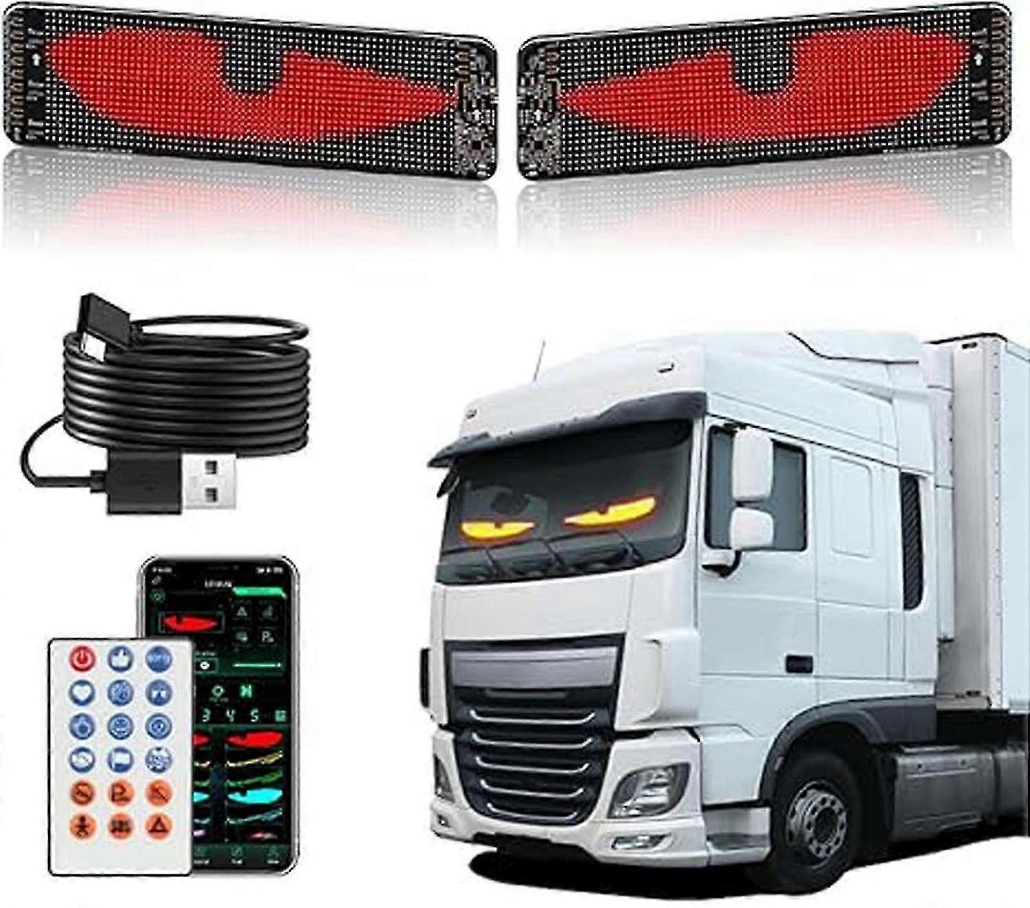 Thin Flexible LED Display Screen Panel Suitable for Car Back Window Personalized Big Eye Lights for