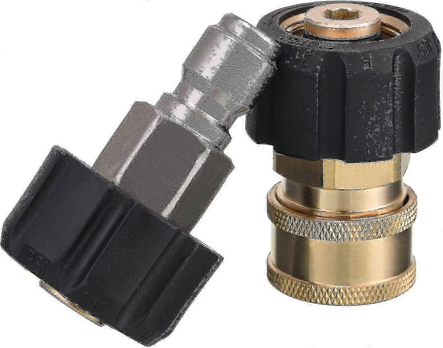 מצמדי מכונת כביסה בלחץ, M22 14mm עד 3/8 " חיבור מהיר עבור צינור מכונת כביסה לחץ או אקדח