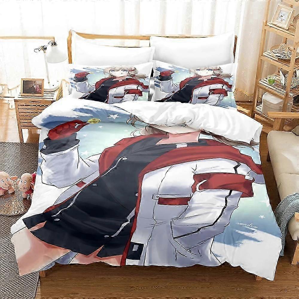 a884 Lakan ing Anime Kawaii Girls Azur Lane Sängkläder Set Singel Twin Full Size Säng Set Vuxen Barn Sovrum Påslakan Sängkläder Lakan iip884