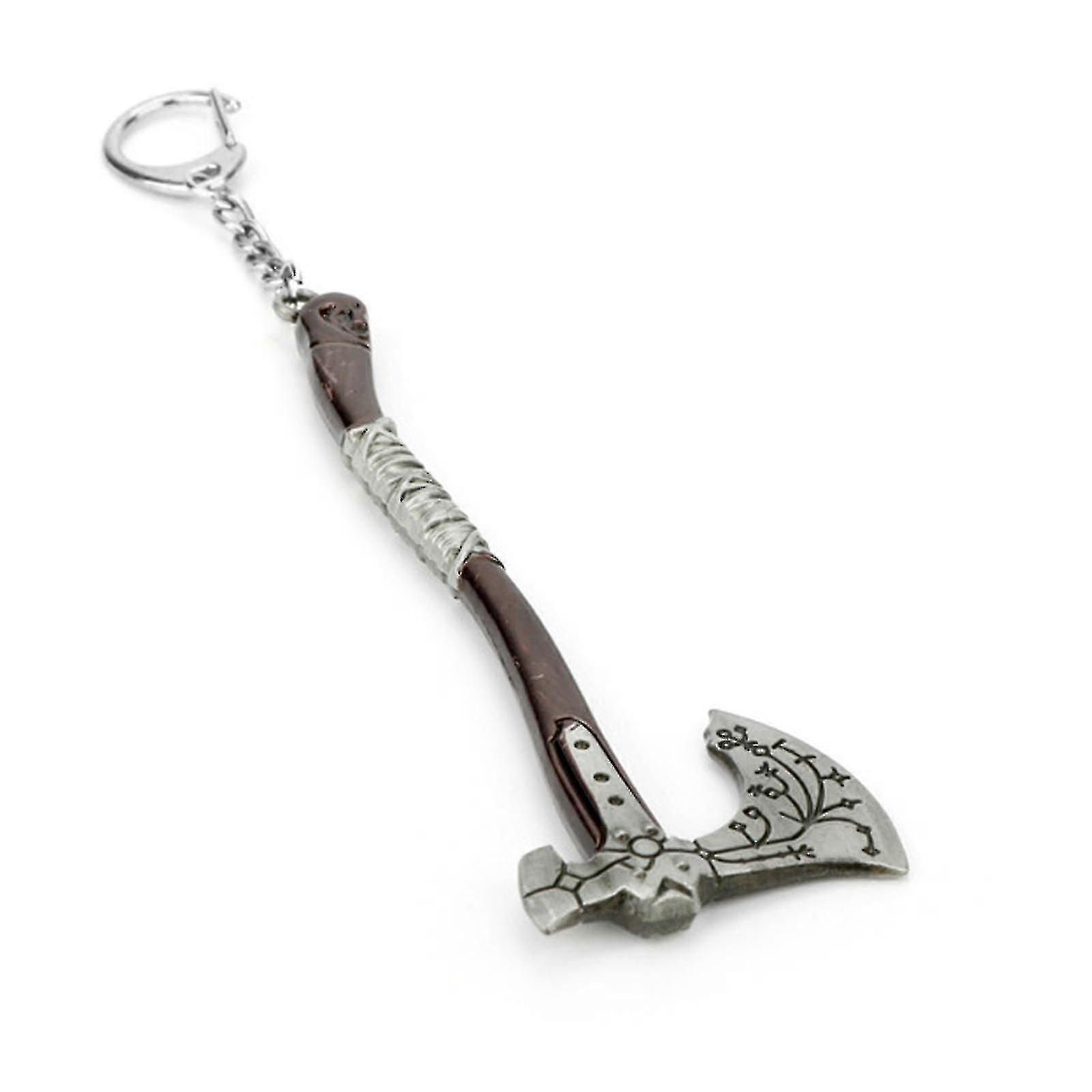 God Of War Ragnarok Keyring Keychain Kratos Blade Of Chaos Leviathan Axe Shield Durable Creative Gift Pendant-KLT