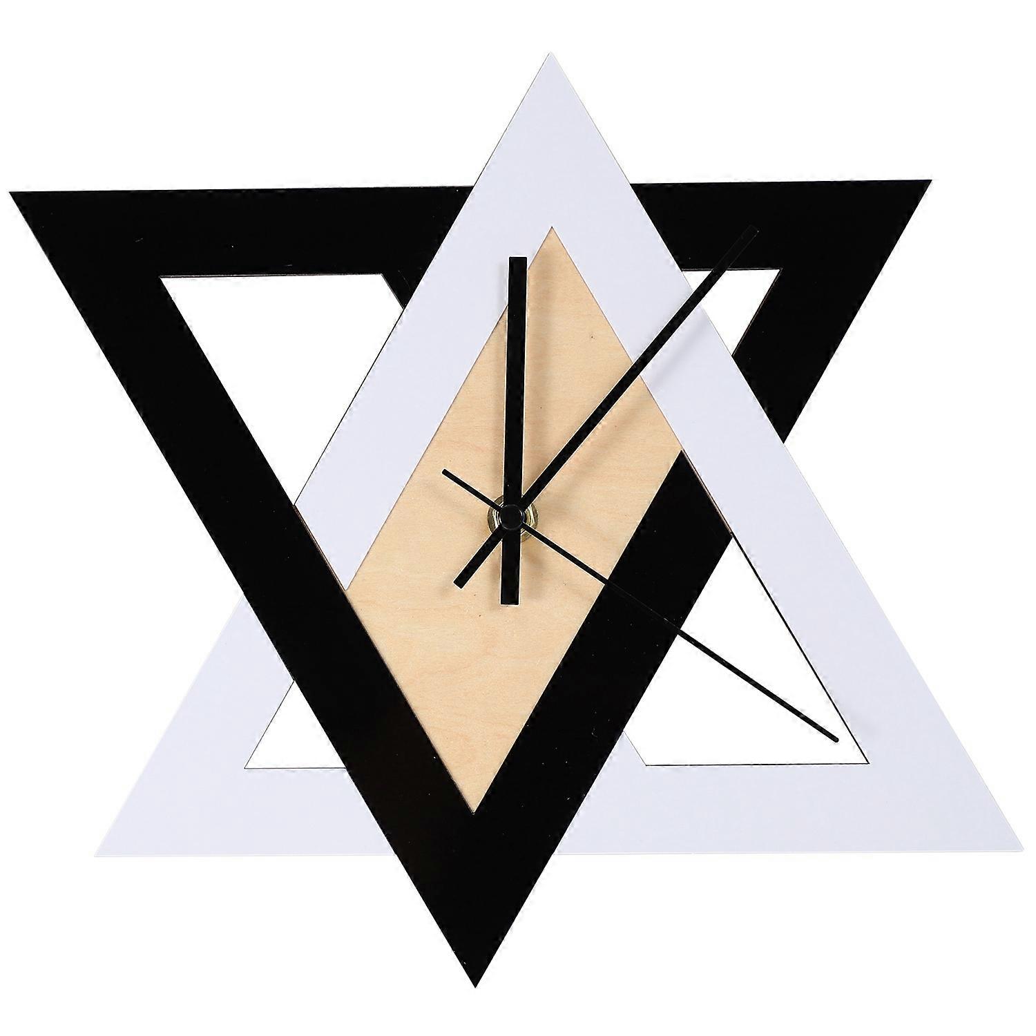 Nordic Personality Black and White Wall Clock Mute Decorative Clock