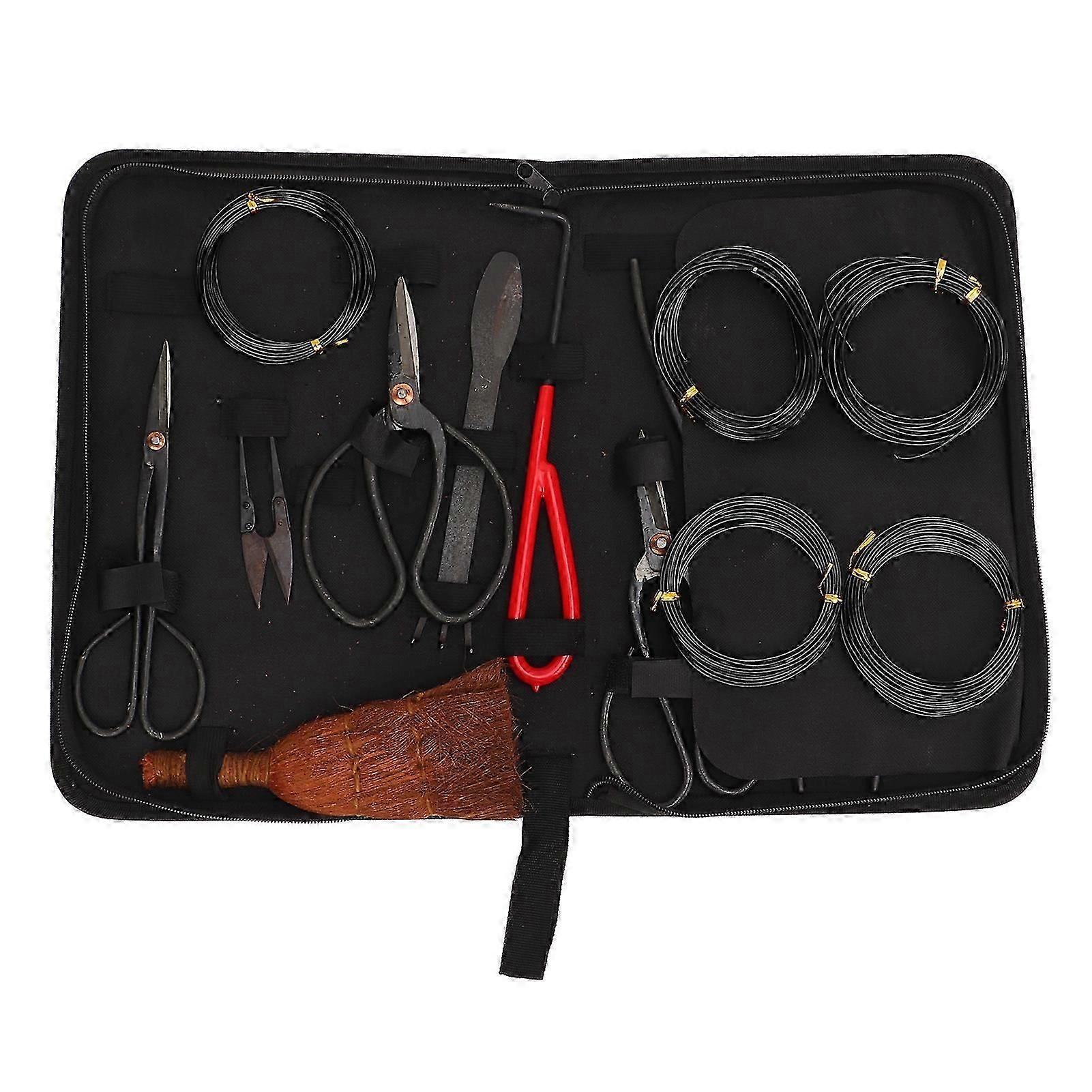 Bonsai Tools Set Carbon Steel Leaf Cutter Pruning Shears Rake Hardware Kit Garden Supply