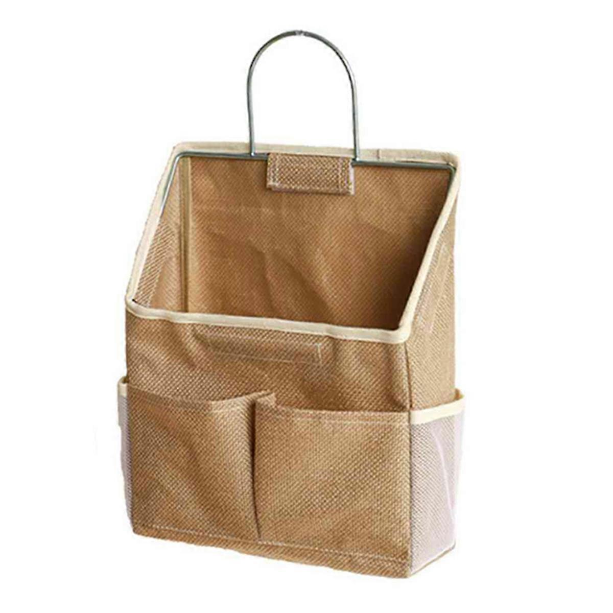 Hanging Storage Bag Door Wardrobe Desktop Fabric Bag,